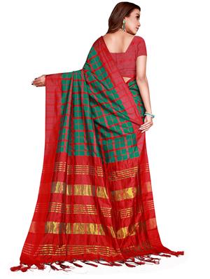 multi colored printed saree with blouse - 18376628 - Standard Image - 3