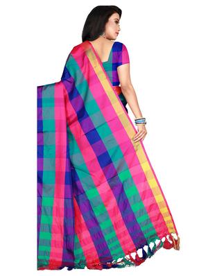 set of 2 combo saree with blouse - 18376679 - Standard Image - 7