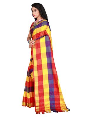set 2 combo saree with blouse - 18376691 - Standard Image - 3