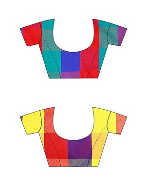 set 2 combo saree with blouse - 18376691 - Standard Image - 8