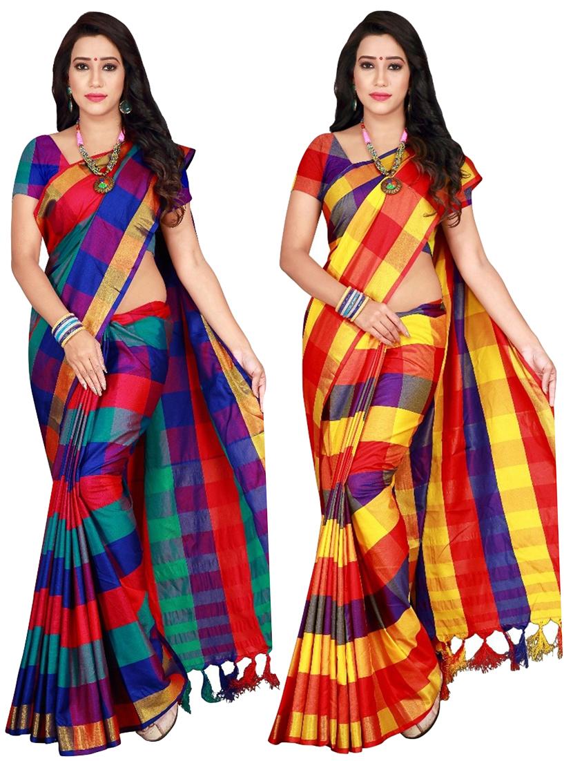 women's saree combo with blouse