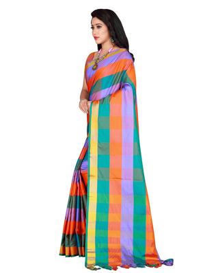 set 2 combo saree with blouse - 18376692 - Standard Image - 3