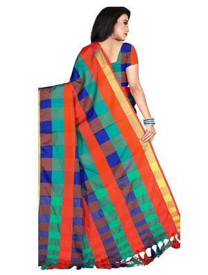 set 2 combo saree with blouse - 18376696 - Standard Image - 4