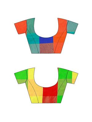 set 2 combo saree with blouse - 18376696 - Standard Image - 8