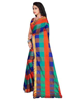 set 2 combo saree with blouse - 18376702 - Standard Image - 3