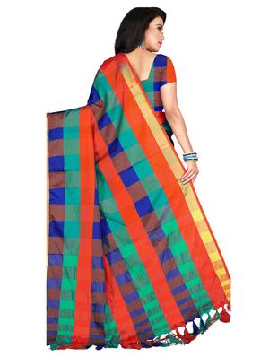 set 2 combo saree with blouse - 18376702 - Standard Image - 4