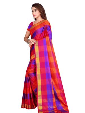 set 2 combo saree with blouse - 18376702 - Standard Image - 6