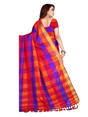 set 2 combo saree with blouse - 18376702 - Standard Image - 7