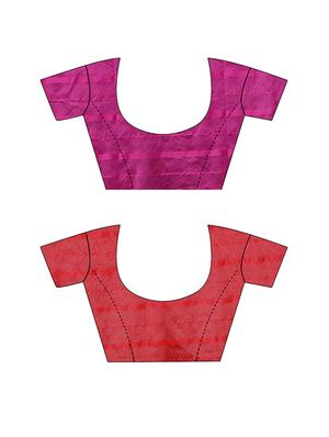 set 2 combo saree with blouse - 18376706 - Standard Image - 8