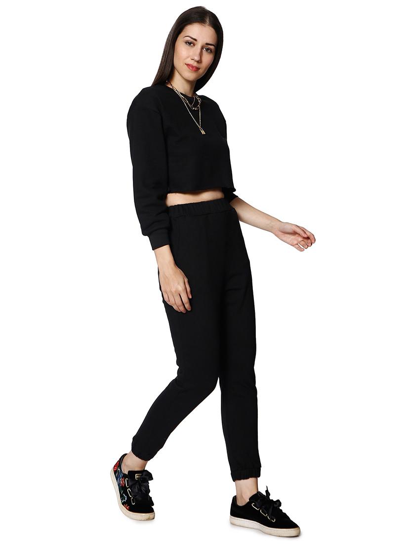 long-sleeved solid active wear set - 18378419 - Zoom Image - 2