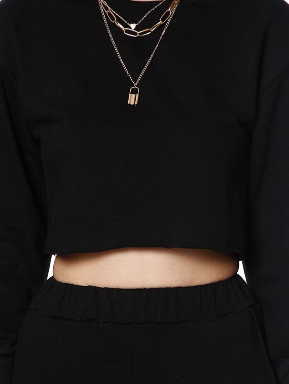 long-sleeved solid active wear set - 18378419 - Zoom Image - 4