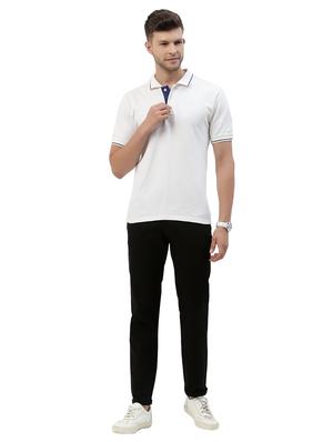 black solid casual trouser - 18378478 - Standard Image - 5