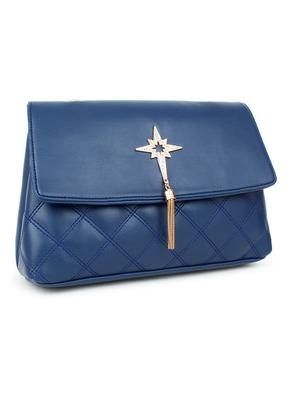 blue solid regular sling bag - 18378656 - Standard Image - 4