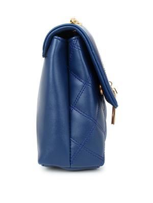 blue solid regular sling bag - 18378656 - Standard Image - 5