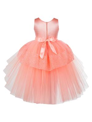 orange net frock - 18379930 - Standard Image - 2