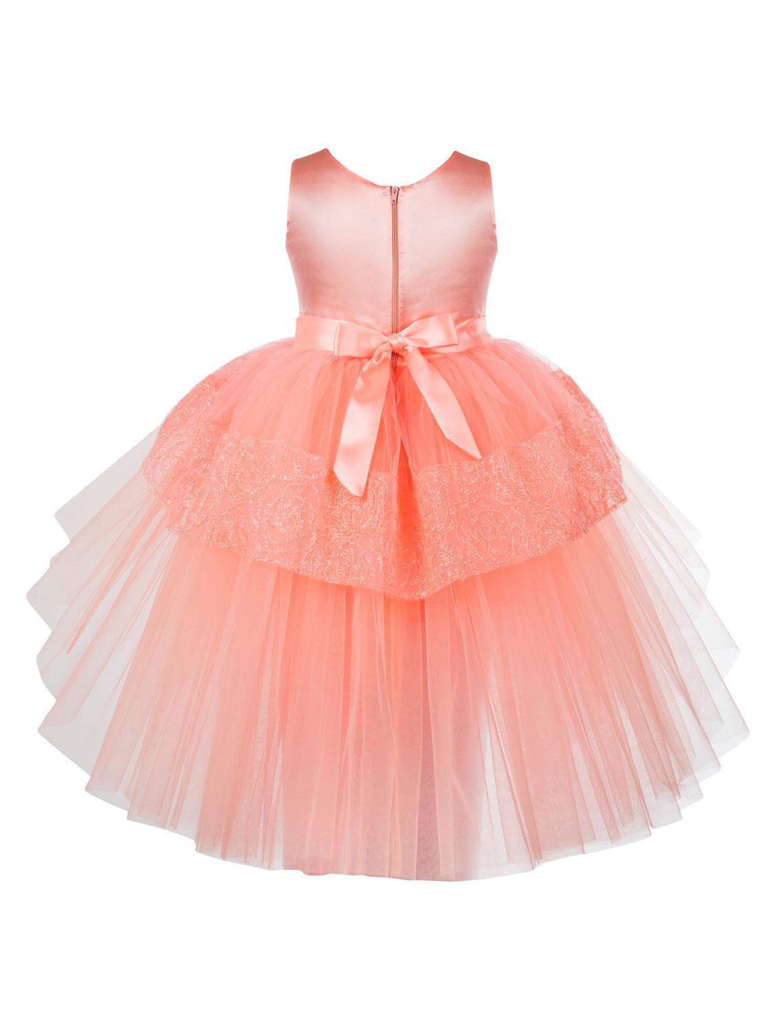 orange net frock - 18379930 - Zoom Image - 2