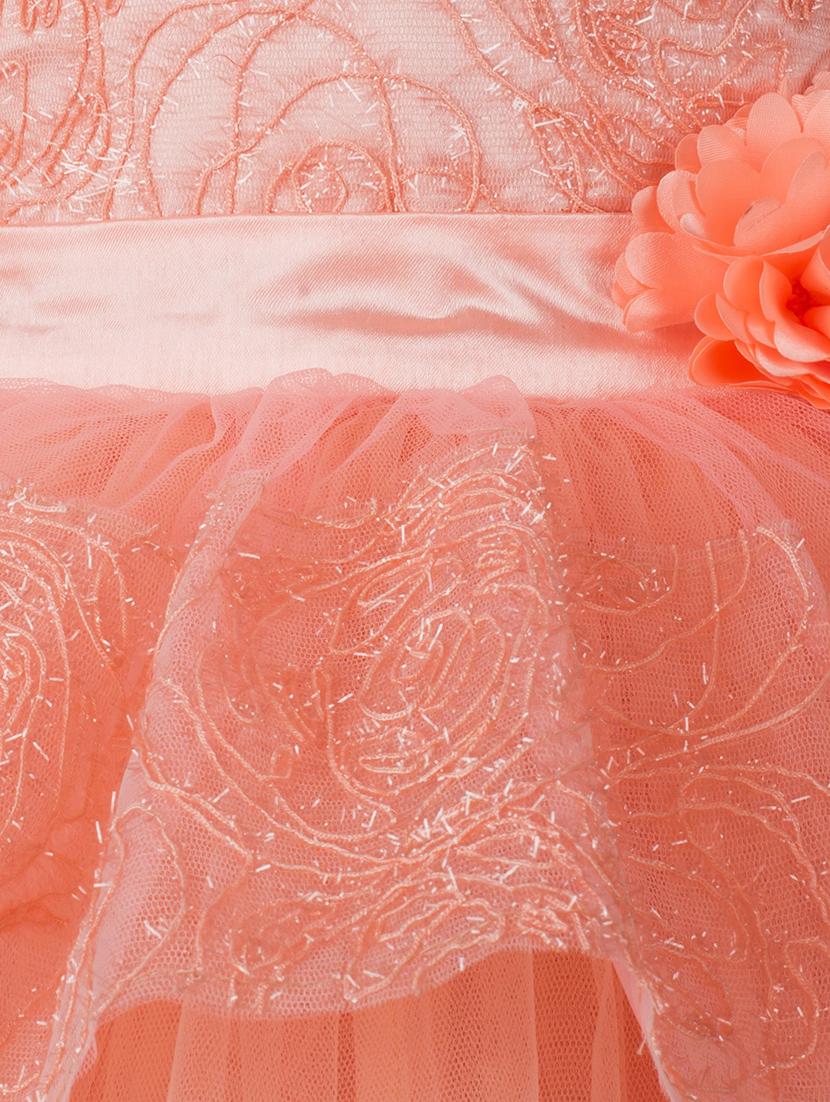 orange net frock - 18379930 - Zoom Image - 3