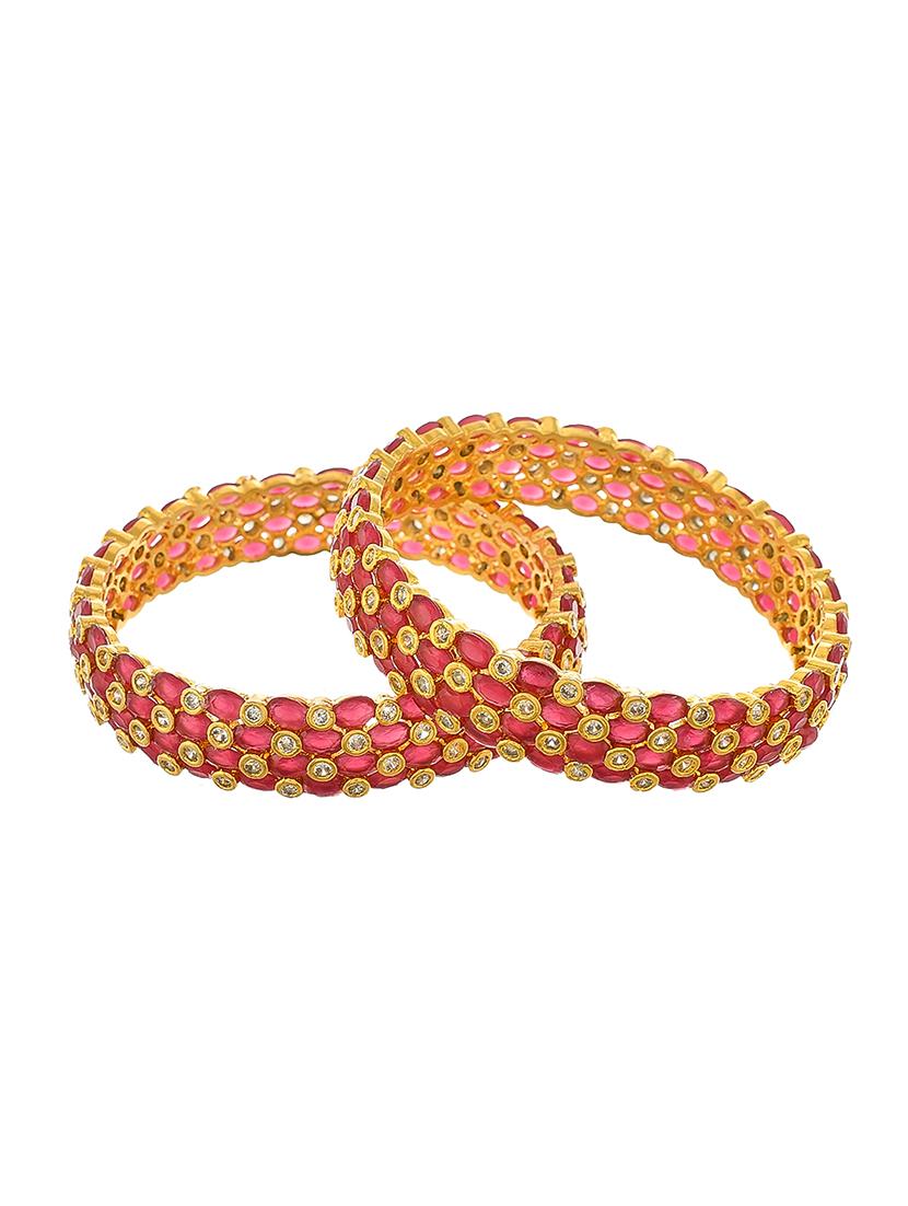 pink brass bangle - 18380629 - Zoom Image - 2