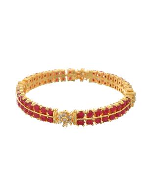 pink brass bangle - 18380630 - Standard Image - 3
