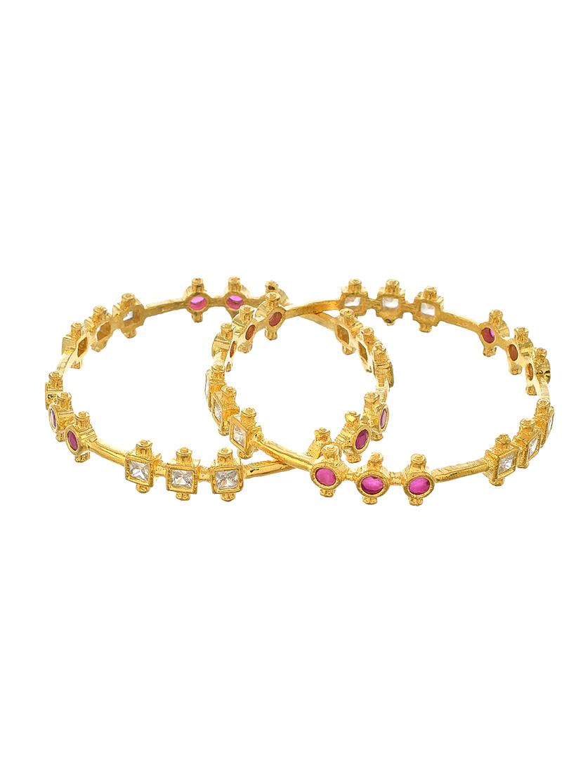 pink brass bangle - 18380634 - Zoom Image - 2