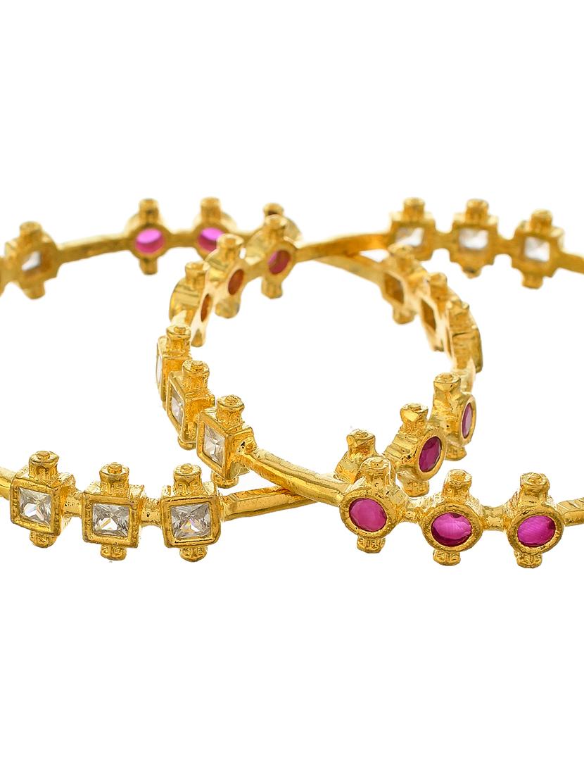 pink brass bangle - 18380634 - Zoom Image - 4