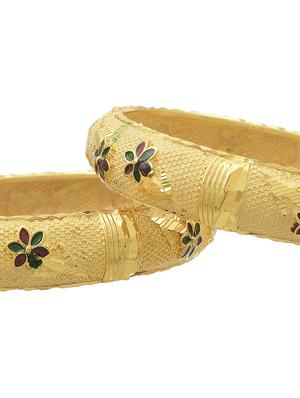 gold brass bangle - 18380789 - Standard Image - 4