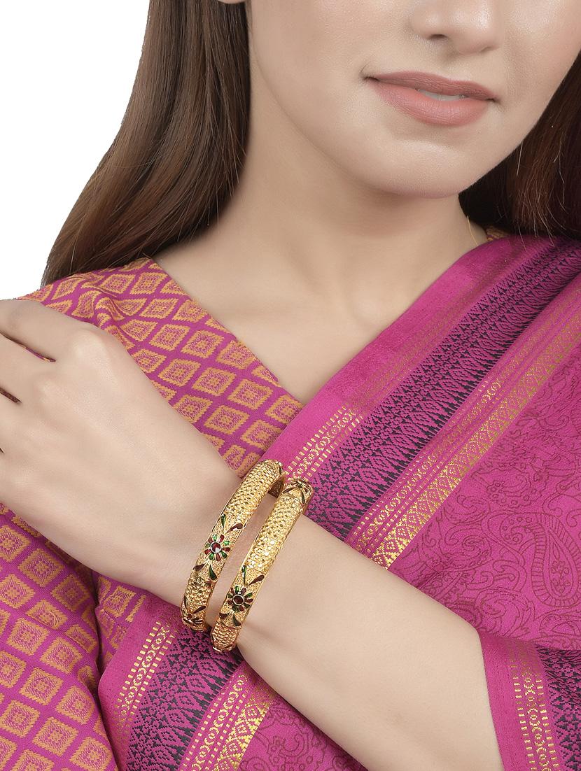 gold brass bangle - 18380789 - Zoom Image - 5
