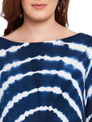 boat neck shibori regular tunic - 18381058 - Standard Image - 5