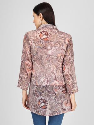 shirt collar printed regular shrug - 18381096 - Standard Image - 3