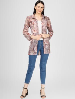 shirt collar printed regular shrug - 18381096 - Standard Image - 4