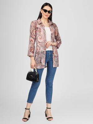 shirt collar printed regular shrug - 18381096 - Standard Image - 5