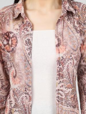 shirt collar printed regular shrug - 18381096 - Standard Image - 6