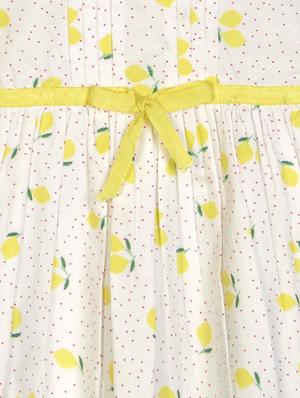 yellow printed frock - 18381145 - Standard Image - 3