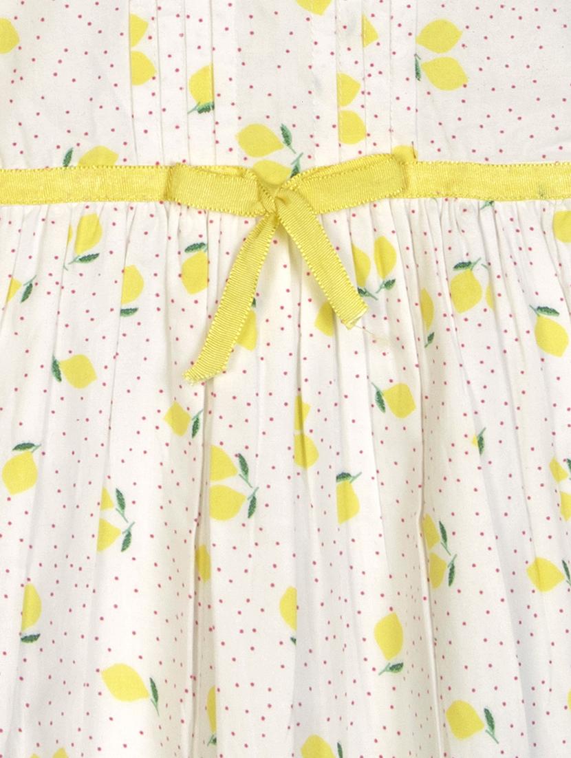 yellow printed frock - 18381145 - Zoom Image - 3