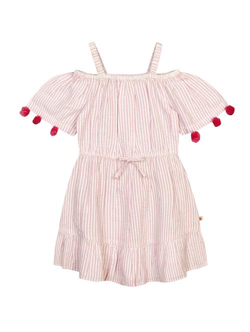 pink striped frock - 18381148 - Standard Image - 1