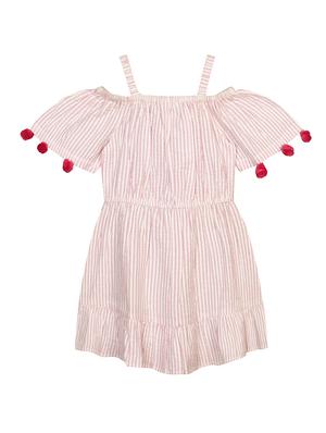 pink striped frock - 18381148 - Standard Image - 2