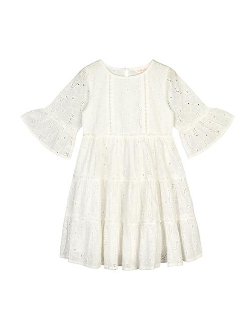white embroidered frock - 18381157 - Standard Image - 1