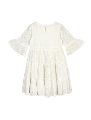white embroidered frock - 18381157 - Standard Image - 2