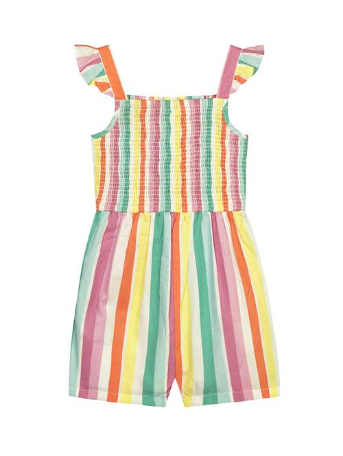 multi colored striped and smocked playsuits - 18381210 - Standard Image - 1