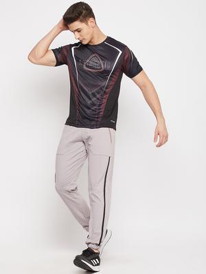 black front-printed t-shirt - 18381399 - Standard Image - 5