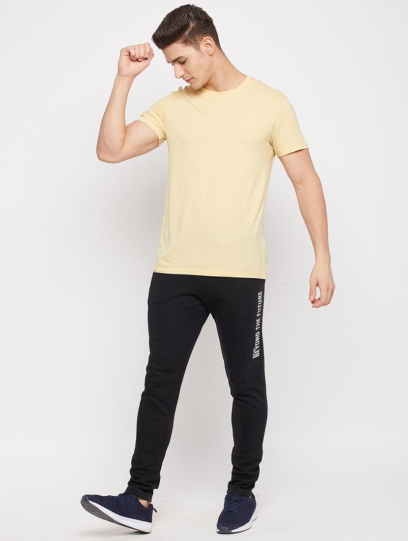 black solid full length track pant - 18381406 - Zoom Image - 4