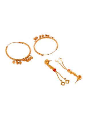 gold brass balli earring - 18381721 - Standard Image - 3