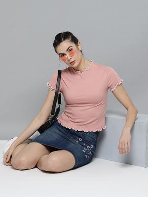 short sleeved solid regular top - 18381908 - Standard Image - 4