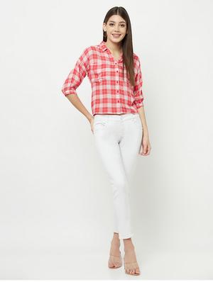 three fourth sleeved checkered regular shirt - 18381955 - Standard Image - 5