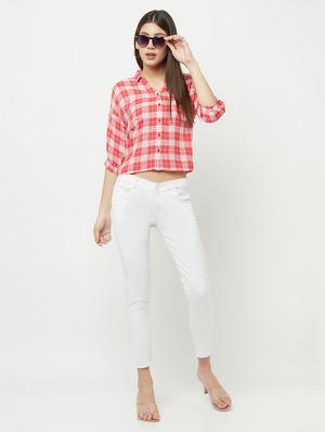 three fourth sleeved checkered regular shirt - 18381955 - Standard Image - 6