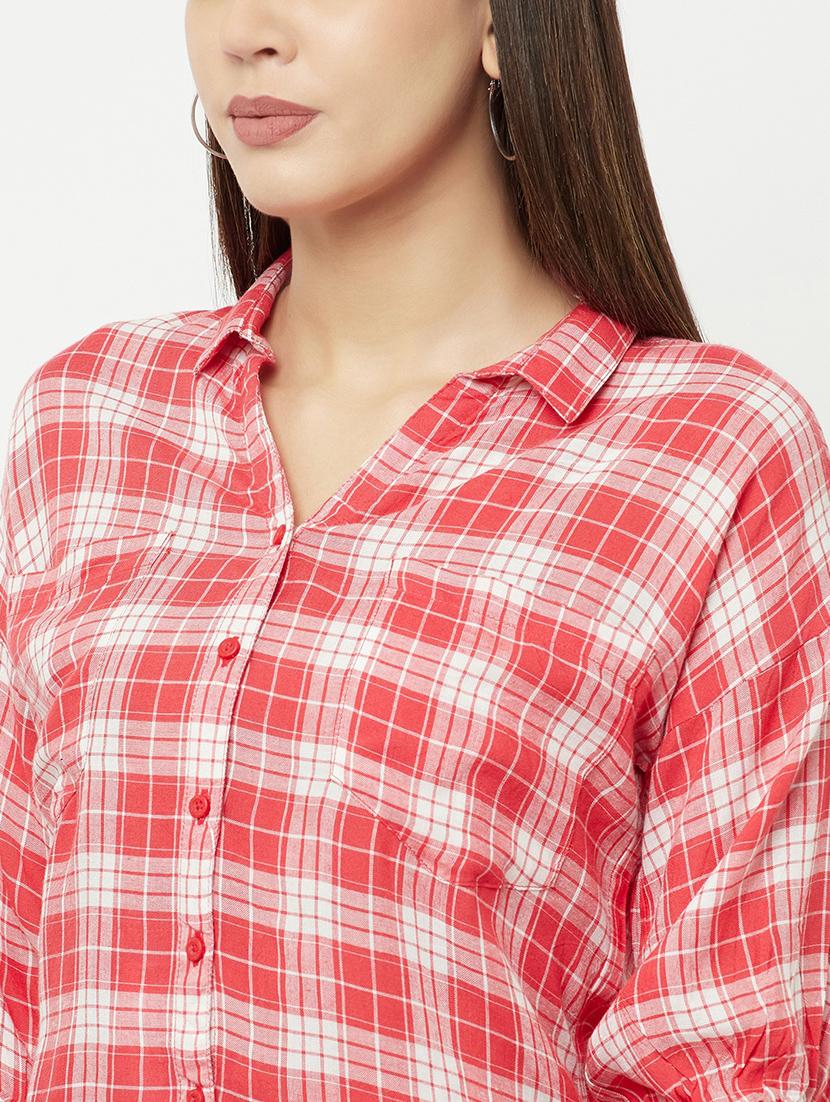 three fourth sleeved checkered regular shirt - 18381955 - Zoom Image - 7