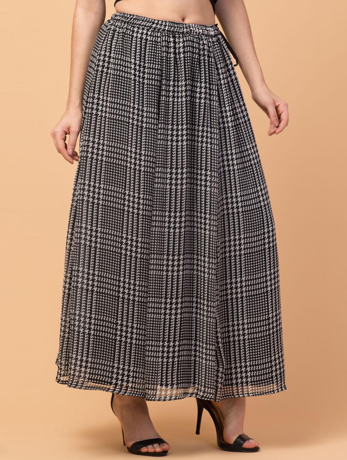 mid rise printed a-line skirt - 18381992 - Zoom Image - 3