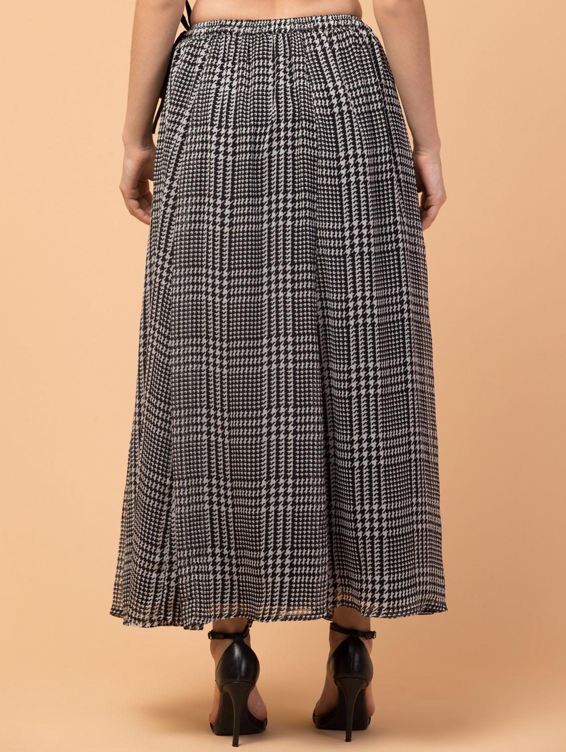 mid rise printed a-line skirt - 18381992 - Zoom Image - 4