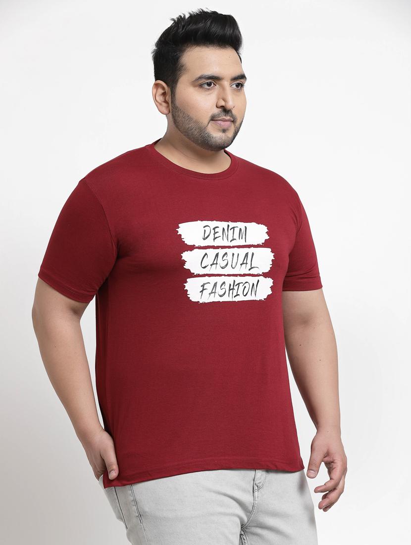 maroon chest-printed polo t-shirt - 18382565 - Zoom Image - 2