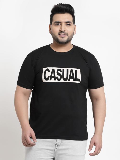black chest-printed polo t-shirt - 18382576 - Standard Image - 1